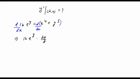 use-implicit-differentiation-to-find-y-then-evaluate-y-at-20-16ey-x4-y5-34488