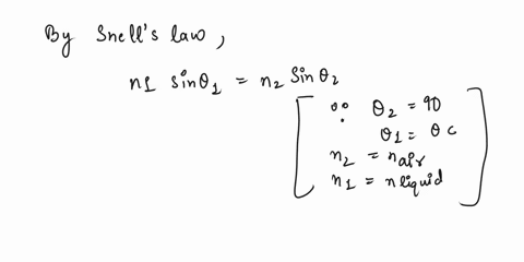 the-critical-angle-for-a-certain-liquid-air-surface-is-472-what-is-the-index-of-refraction-of-the-liquid-91572