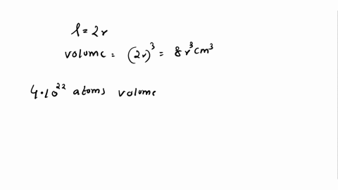 the-volume-density-of-atoms-for-a-simple-cubic-lattice-is-9-1022-cm-3-assume-that-the-atoms-are-hard-spheres-with-each-atom-touching-its-nearest-neighbor-determine-the-lattice-constant-and-t-12386