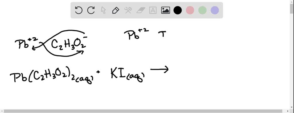 Solved Write A Balanced Equation For The Reaction Of Aqueous Lead Ii Acetate With Aqueous