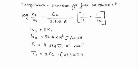 part-a-the-activation-energy-of-a-certain-reaction-is-324-kj-mol-at-21-c-the-rate-constant-is-00150s-at-what-temperature-in-degrees-celsius-would-this-reaction-go-twice-as-fast-express-your-13587