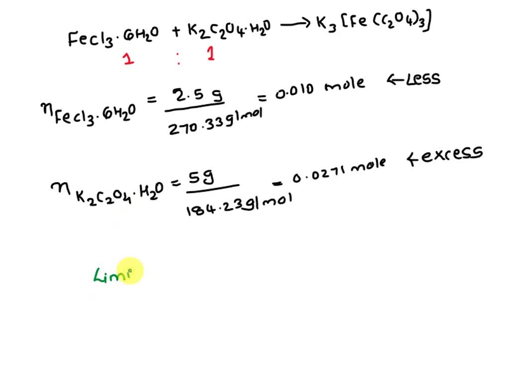 SOLVED: A student is planning to make FeClSO6H2O KC-04 potassium ...