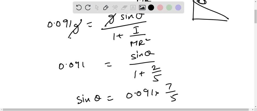 SOLVED: A uniform solid sphere rolls down an incline. (a) What must be ...