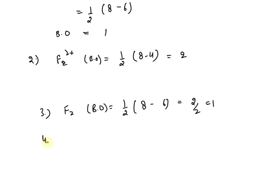 SOLVED: 17) Use the molecular orbital diagram shown to determine which ...