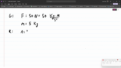 a-force-of-50-newtons-is-applied-to-an-object-with-a-mass-of-5-kilograms-what-is-the-acceleration-of-the-object