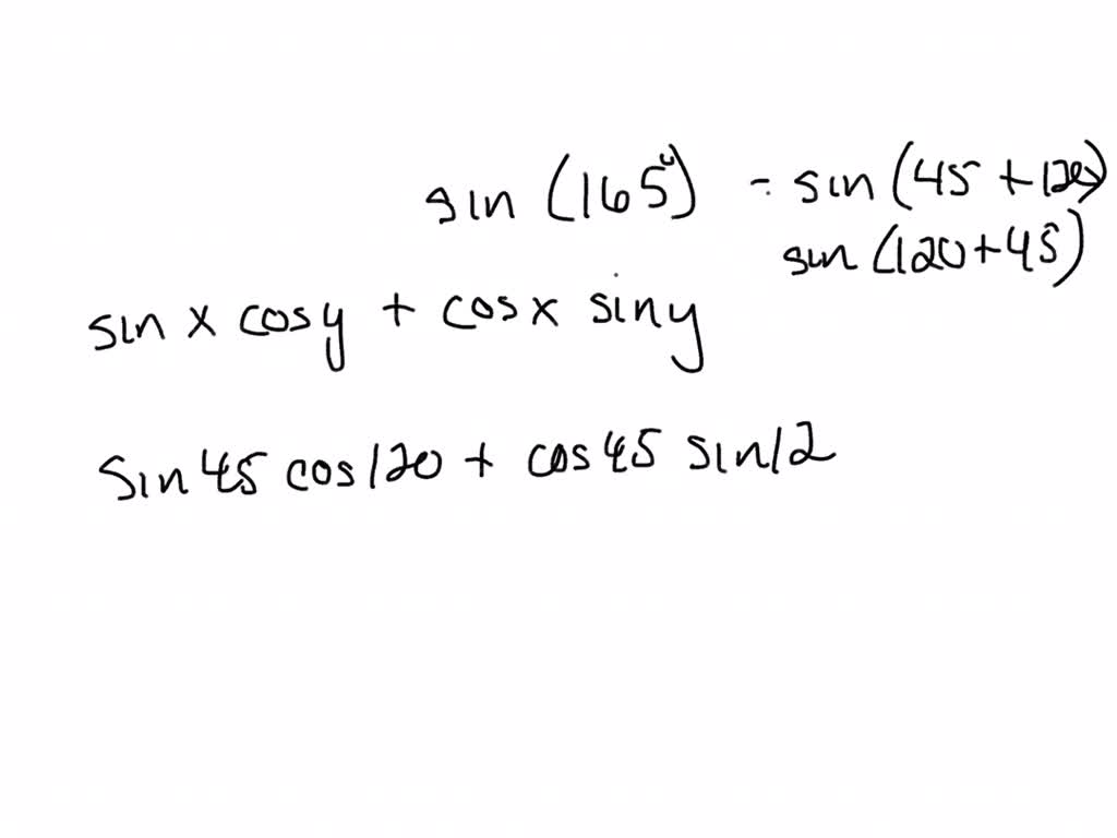 SOLVED: B. Sin 75° + Cos 75° + Sin 15° - Cos 15°