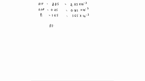 the-free-energy-change-for-atp-hydrolysis-is-305-kjmol-under-standard-conditions-but-the-actual-free-energy-of-hydrolysis-delta-gne-of-atp-in-living-cells-is-very-different-because-the-cellu-89418