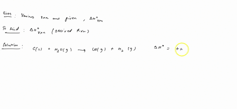 use-the-standard-reaction-enthalpies-given-below-to-determine-the-reaction-enthalpy-for-the-following-reaction-2-cs-2-h2og-ch4g-co2g-given-reaction-enthalpies-cs-h2og-cog-h2g-hrxn-1313-kj-cog-h2og-co2