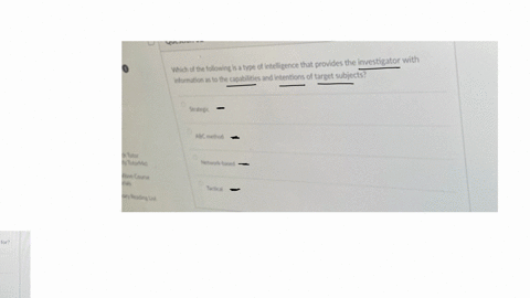 which-of-the-following-is-a-type-of-intelligence-that-provides-the-investigator-with-intormation-as-to-the-capabilites-and-intentions-of-target-subjects-vrate-muc-matos-biant-rom-metwort-baned-er-kext