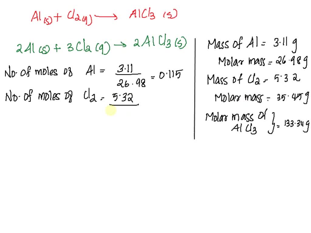 SOLVED Aluminum chloride, AlCl3, is an inexpensive reagent used in