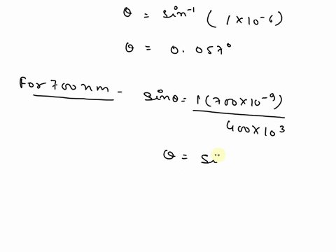 2-diffraction-gratings-a-light-with-wavelengths-of-400-nm-and-700-nm-is-incident-normal-to-a-diffraction-grating-that-has-400-slitsmm-what-is-the-angular-separation-of-the-diffracted-peaks-f-72672