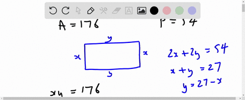 a-rectangle-has-an-area-0f-176-cm-_-and-perimeter-f-54-cm_-what-are-its-dlmenslons-smaller-side-iarger-side-need-help-35753
