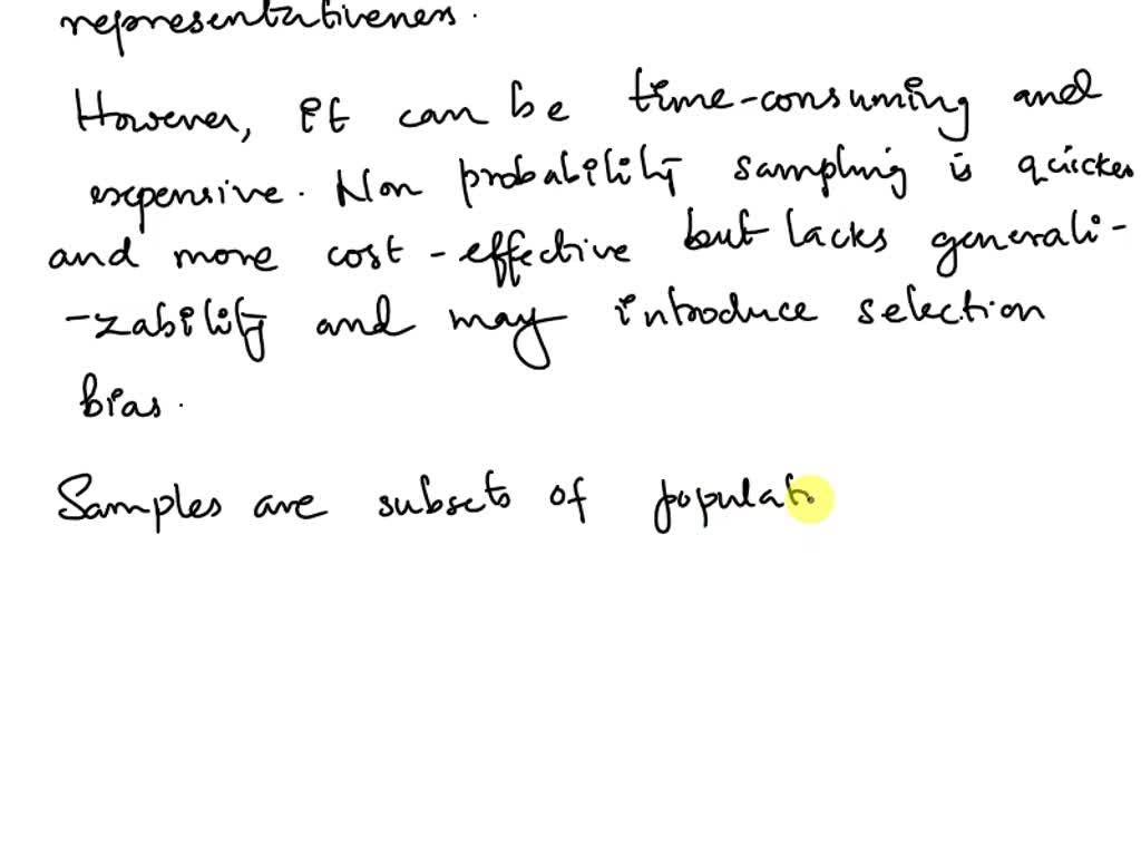 SOLVED Discuss the advantages and disadvantages of probability and nonprobability sampling
