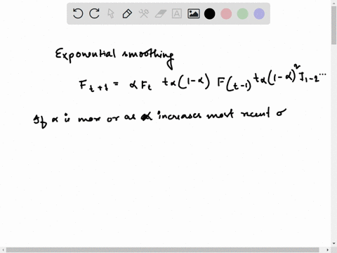 for-a-simple-exponential-smoothing-ses-model-which-of-the-following-statements-is-correct-select-one-smaller-values-of-alpha-ie-close-to-zero-tend-to-more-heavily-weight-the-most-recent-sale-80383