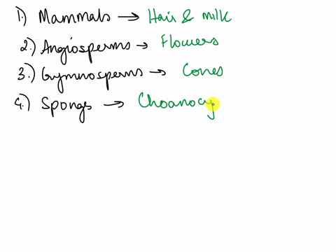 match-some-of-the-major-groups-or-phyla-of-life-that-you-we-earned-about-with-the-evolutionary-adaptation-that-is-uniquely-characteristic-of-that-group-mammals-choose-dorsal-hollow-nerve-cor-10507