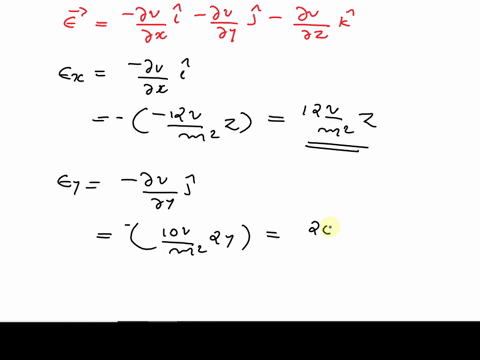 in-a-certain-region-of-space-the-electric-potential-voltage-ateach-point-x-y2-is-given-by-the-following-functionz-vxjz-1o-vme-yz-12-vlme-xz-find-the-electric-fields-components-ex-ey-and-ez-t-09541