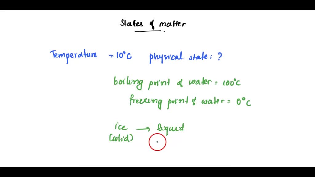SOLVED: The physical state of water at 25 degrees Celsius, 0 degrees ...