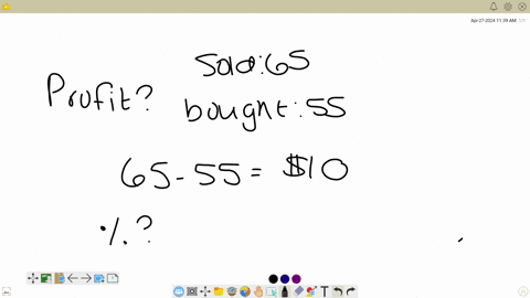 if-you-bought-a-good-for-55-and-sold-it-for-65-what-will-be-your-percentage-profit