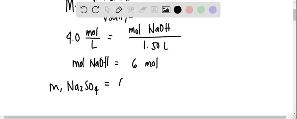 SOLVED: Using the following equation:2NaOH + H2SO4 → 2H2O + Na2SO4 How ...