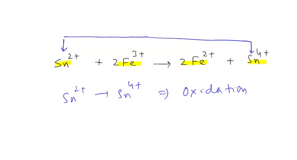 SOLVED: What is oxidized and what is reduced in the following reaction ...