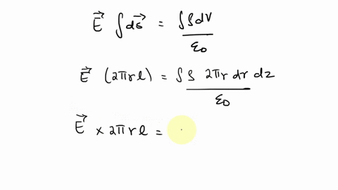 problem-1-cylinder-consider-an-insulating-cylindrical-rod-of-radius-rz-that-is-infinite-in-length-the-rod-carries-a-positive-charge-density-p-distributed-evenly-throughout-rod-the-rod-is-sur-93666