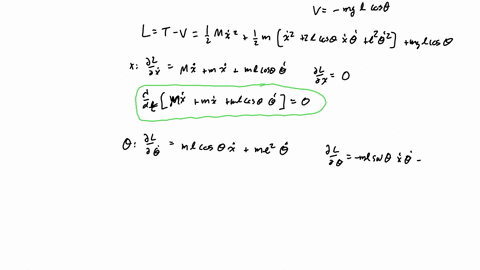 problem-4-reconsider-the-sliding-pendulum-see-below-recall-that-the-pendulum-of-mass-m-and-length-is-attached-to-a-support-that-is-free-to-move-on-a-frictionless-railing-the-mass-of-of-the-s-14692