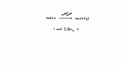 how-many-grams-of-carbon-tetrabromide-are-present-in-290-moles-of-this-compound