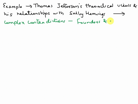 what-does-the-example-of-thomas-jeffersons-theoretical-views-in-conjunction-with-his-relationship-with-sally-hemings-tell-us-more-generally-about-the-views-and-contradictions-of-the-founders-43787