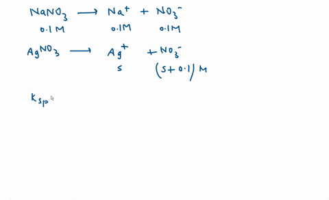 calculate-the-solubility-s-of-agcl-in-01m-nano3-using-activity-ksp1810-10-89283