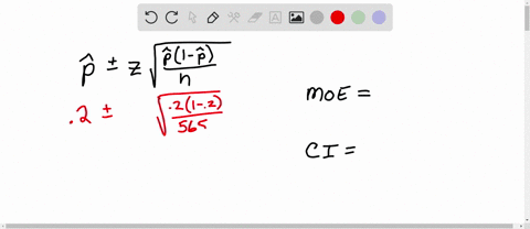 assume-that-population-proportion-to-be-estimated-from-the-sample-described-use-the-sample-results-t0-approximate-the-margin-of-error-and-95-confidence-interval-sample-size-n-565-sample-prop-97423