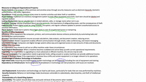 discuss-the-measures-that-can-be-taken-by-an-office-to-safeguard-the-property-of-the-organizationdiscuss-ways-in-which-office-equipment-may-facilitate-the-operations-in-an-organization-expla-17985