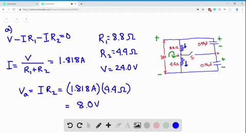 iii-two-resistors-and-two-uncharged-capacitors-are-arranged-as-shown-in-fig-19-72-then-a-potential-difference-of-24-v-is-applied-across-the-combination-as-shown-a-what-is-the-potential-at-point-a-wi-2