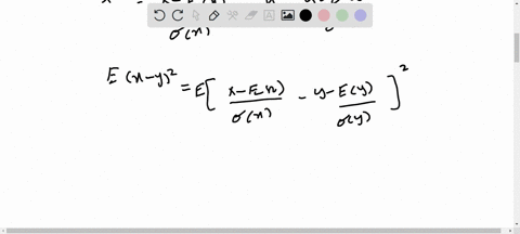 recall-the-coefficient-of-correlation-rhox-y-from-63-show-that-if-rhox-y1-then-the-two-normalized-ra-52324