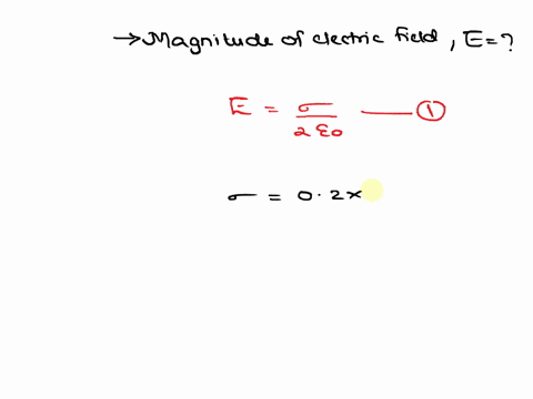 charge-of-uniform-surface-density-020-ncm2-is-distributed-over-the-entire-xy-plane-determine-the-magnitude-of-the-electric-field-at-any-point-having-z-72763