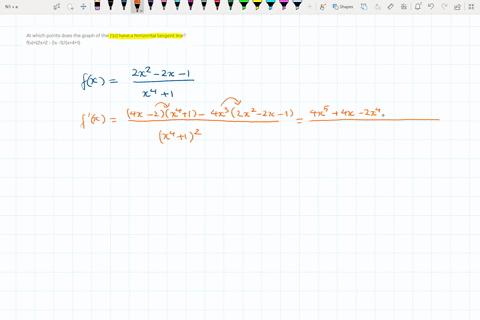 at-which-points-does-the-graph-of-the-fx-have-a-horizontal-tangent-line-fx2x2-2x-1x41