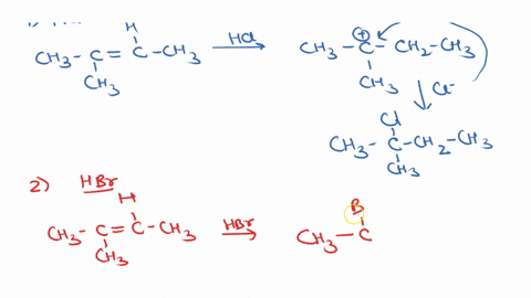 write-the-structure-ofthe-major-organic-product-formed-in-the-reaction-of-2-methyl-2-butene-with-each-of-the-following-reagents-hydrogen-chloride-bromine-in-organic-solvent-hydrogen-bromide-80481