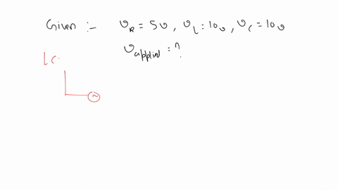 in-a-series-resonant-circuit-the-ac-voltage-across-resistance-r-inductance-l-and-capacitance-c-are-5-v-10-v-and-10-v-respectively-the-ac-voltage-applied-to-the-circuit-will-be