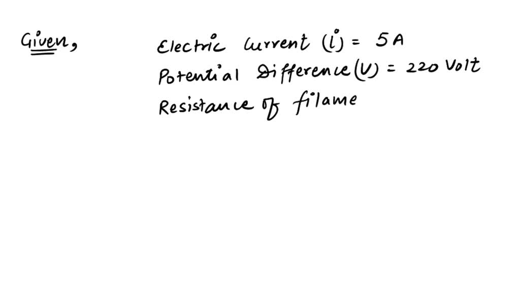 SOLVED A electric heater draw a current of 5A when connected to 220V