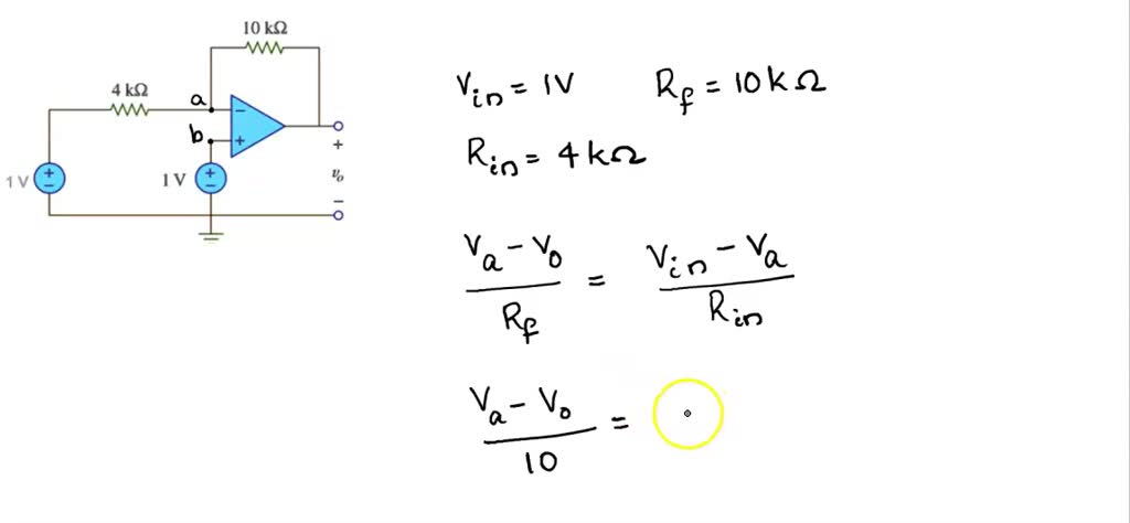 SOLVED: Problem 1 Determine Vo in the op amp circuit shown in the ...