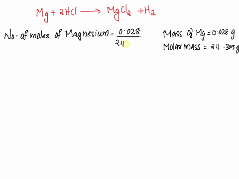 a-reaction-of-0028-g-of-magnesium-with-excess-hydrochloric-acid-generated-310-ml-of-hydrogen-gas-the-gas-was-collected-by-water-displacement-in-a-22-c-water-bath-the-barometric-pressure-in-t-46718