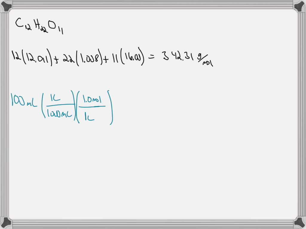 SOLVED Calculate the molar mass of powdered fruit drink mix, made from