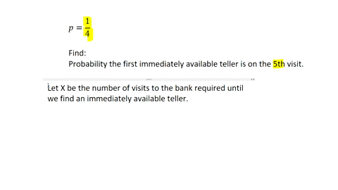 the-probability-of-finding-an-available-teller-immediately-upon-arriving-at-a-certain-bank-is-14-what-is-the-probability-that-you-will-find-your-first-immediately-available-teller-on-your-fi-63616
