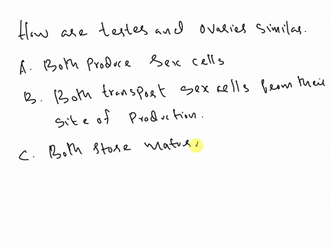 how-are-the-testes-and-ovaries-similar-a-both-produce-sex-cells-b-both-transport-sex-cells-from-their-site-of-production-c-both-store-mature-sex-cells-d-both-connect-internal-reproductive-or-41358