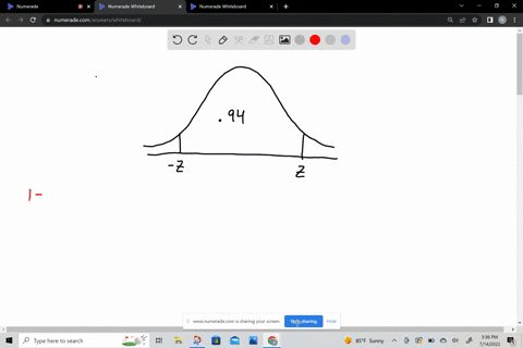 find-the-z-value-such-that-94-of-the-standard-normal-curve-lies-between-z-and-z-round-your-answer-to-two-decimal-places-z-______-sketch-the-area-described-89785