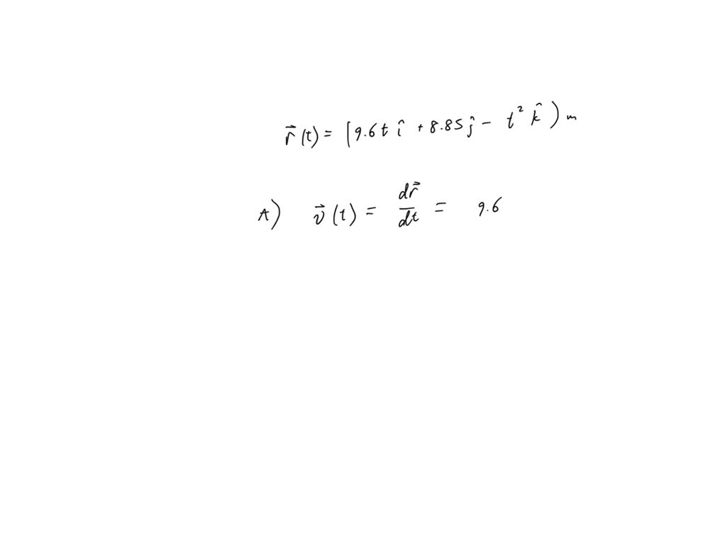 SOLVED: The position of a particular particle as a function of time is ...