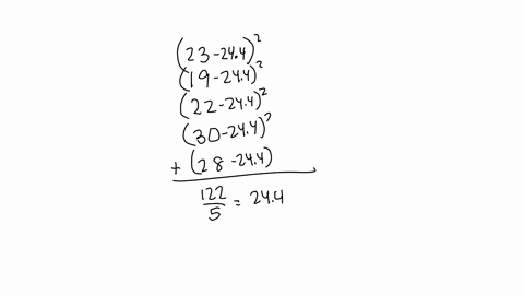 14-calculate-the-variance-and-the-standard-deviation-of-the-data-below-23-19-22-30-28