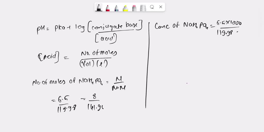 SOLVED A buffer, consisting of H2PO4 and HPO42, helps control the pH