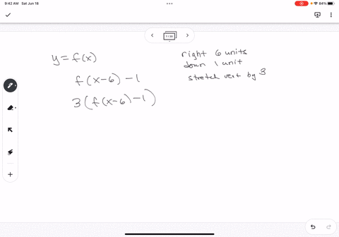 03-pts-0-2-details-question-21-suppose-the-graph-of-y-fz-is-translated-right-6-units-and-down-1-units-then-stretched-vertically-by-a-factor-of-3-the-new-graph-will-have-equation-y-submit-que-86475
