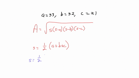 use-herons-area-formula-to-find-the-area-of-the-triangle-round-your-answer-to-two-decimal-places-a-33-b-32_-c-21-04438