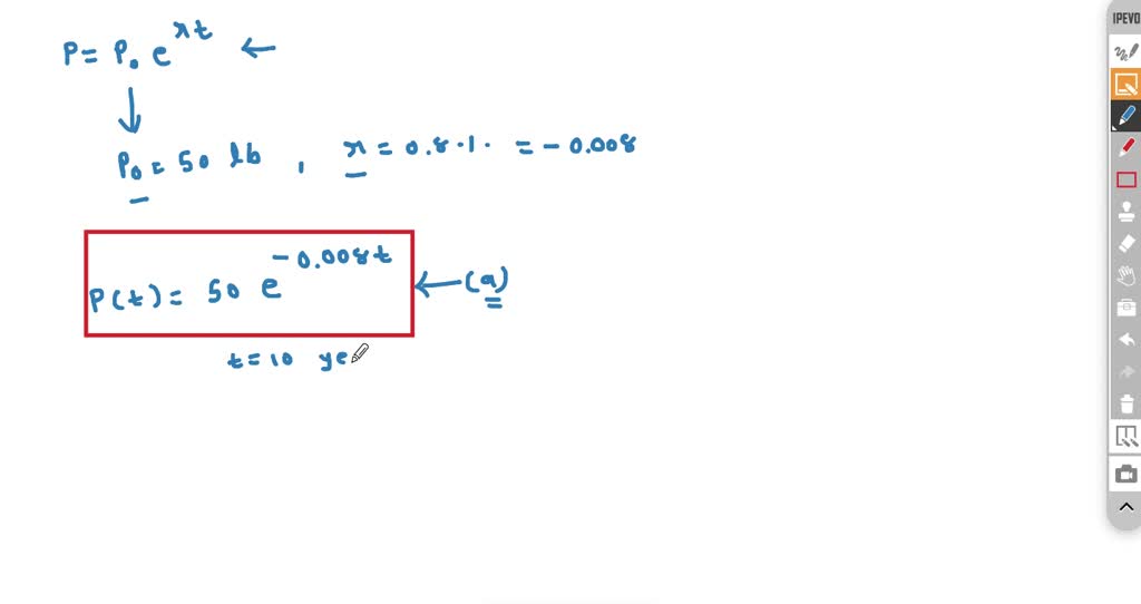 SOLVED Plutonium238 is a radioactive element that decays over time